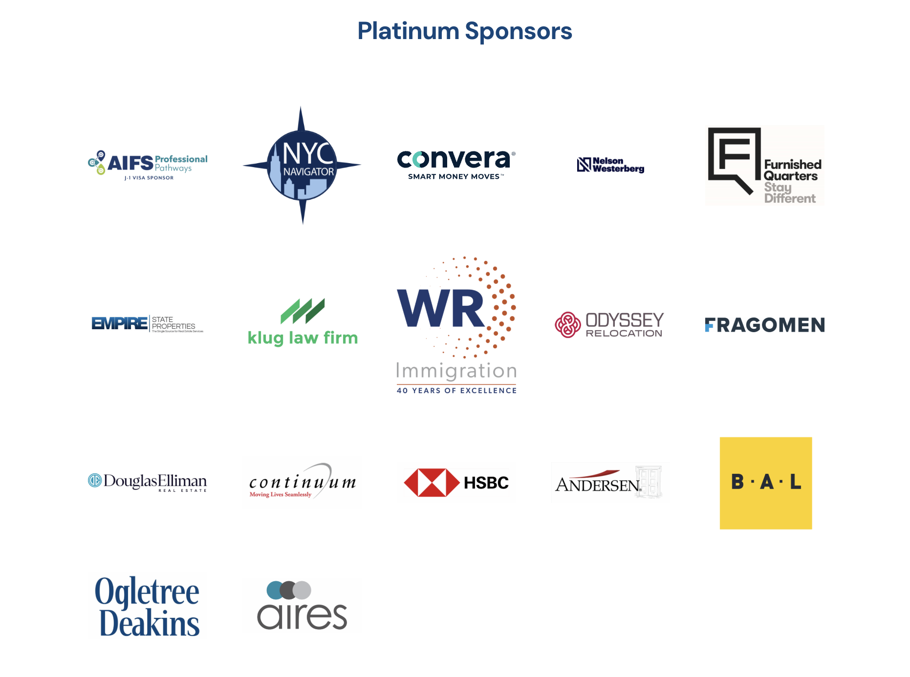 NYCORP Sponsor Logos